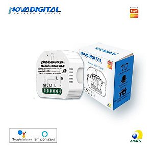 Mini Interruptor Wi-Fi Tuya 1 Canal - Novadigital MS104B-N