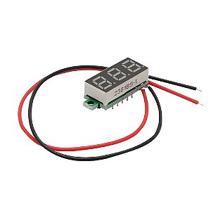 Modulo Mini Voltímetro Led Digital - 2 Fios - 4,5v-30v - Vermelho