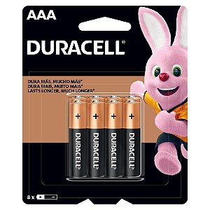 Pilha AAA (Palito) Alcalina 1.5v Duracell - Pack Com 8 Unidades