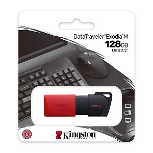 Pen Drive 128gb Usb 3.2 - Kingston Datatraveler Exodia