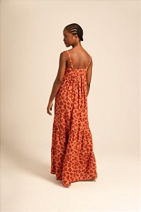 Vestido animal Printi alcinha sem  cinto