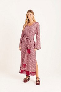 Vestido Maria Laura franjas