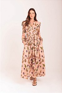 VESTIDO GUADALUPE ROSÉ DECOTE V