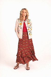 Saia estampa Guadalupe