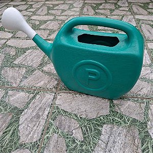 Regador Plástico 10L com Chuveirinho – Jardim, Horta, Plantas | Verde Econômico