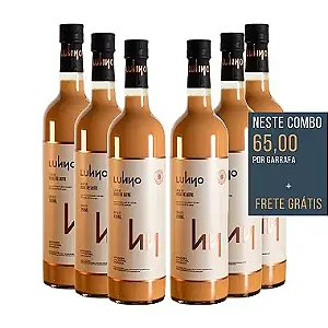 COMBO 6 Garrafas de Licor de Doce de Leite Lunno 750ml