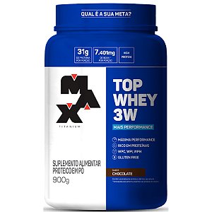 TOP WHEY 3W 900g + PERFORMANCE - MAX TITANIUM