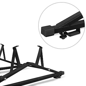 Rack Suporte de Teto Porta Escadas Preto Universal Reforçado para Longarina até 3cm