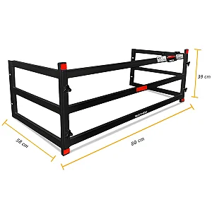 Extensor De Caçamba Renault Oroch 2016 a 2026 Divisor ED Preto