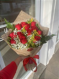 Buquê La Chanter 12 Rosas