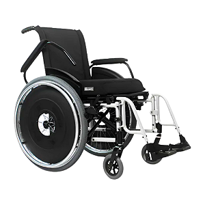 Cadeira de Rodas Alumínio AVD 120kg - 40x40x45cm - Branco