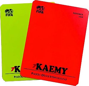 Cartão árbitro futebol campo Kaemy - K139