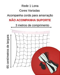 Rede de Vôlei 3 Metros Recreação Kaemy