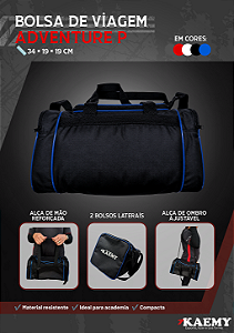 Bolsa de Viagem Adventure Kaemy P Compacta