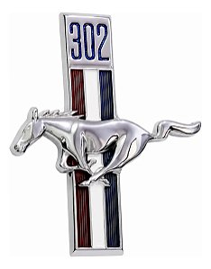Emblema Ford V8 302 Cavalo