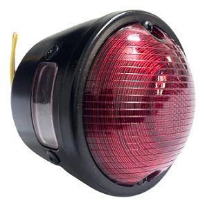 Lanterna Metal Preta Com Vigia