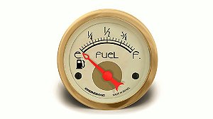 Instrumento Indicador Combustível 52mm Hot Rod Clássico Gold