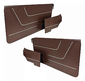 Forro Porta Opala 2P Marrom 75/77 Com Friso