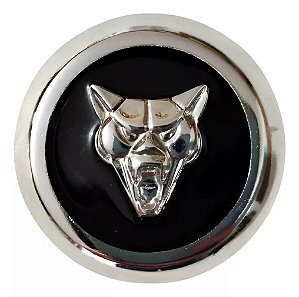 Emblema Calota Puma Cromado Preto