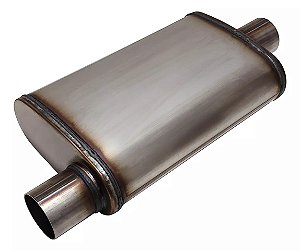 Abafador Silencioso Escapamento Inox Flow 2,5"