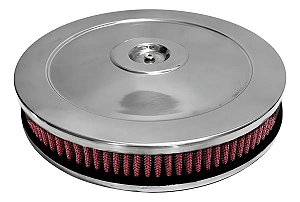 Filtro Ar Redondo Cromado 11 Polegadas Opala 2/3E