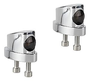 Par Lanterna Luz Ré Led Cromada Hot Rod Pick Up