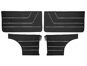 Forro Porta Caravan Preto Friso