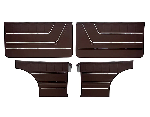 Forro Porta Caravan Marrom Friso