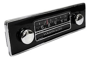 Frente Falsa Rádio Fusca Botao Cromado