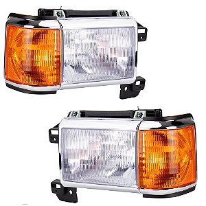 Par Farol Ford F1000 92 Á 95 F150 Americana 87 Á 91 Cromado