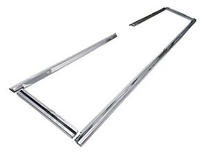 Jogo Friso Tampa Traseira Caçamba Ford F100 Americana 72/92