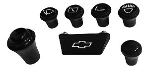 Kit Botões Painel C10 Preto