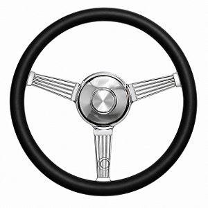 Volante Banjo Couro Preto