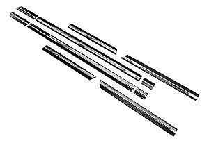 Jogo Friso Lateral Cabine Simples F100 F1000 Inox