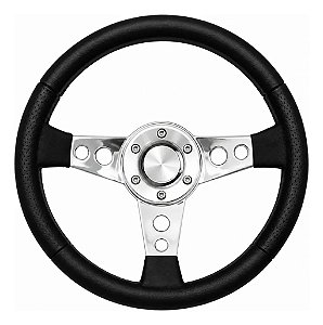 Volante Racing Couro Preto