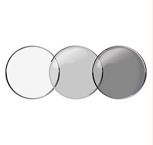 Lente Visão Simples Acrílico Fotossensível UV com Anti-Reflexo