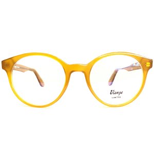 Óculos de Grau feminino Visage Paris Doce de Leite Redondo