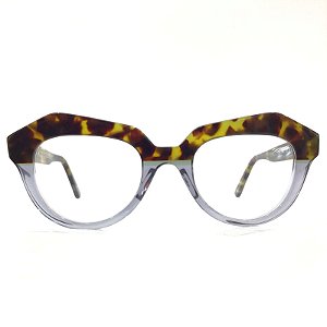 Oculos de grau feminino Ateliê Gatinho, Cinza com Tartaruga