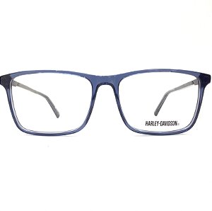 Óculos de Grau Masculino Harley-Davidson Azul Translucido