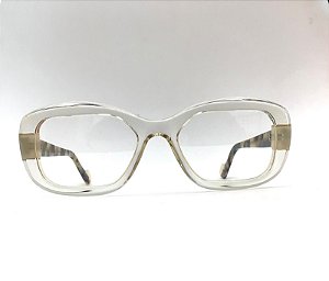 Óculos de Grau Feminino Visage Retangular Transparente com Tartaruga