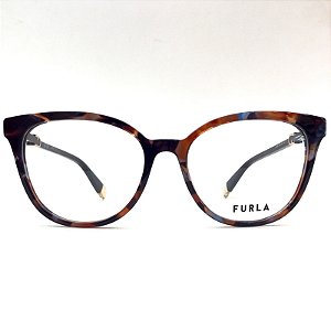 Óculos Furla VFU832 0P61 em Acetato