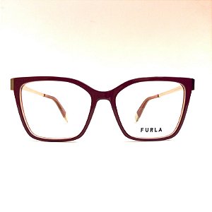 Óculos Furla VFU768 0AGW em Acetato e Metal