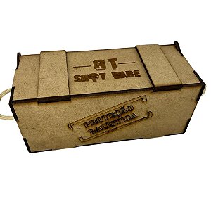 Caixa de madeira MDF acondicionar óculos