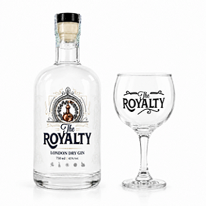 London Dry The Royalty - 750ml + Taça de Vidro