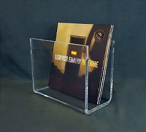 Suporte Porta Discos de Vinil LPs em acrílico cristal clean