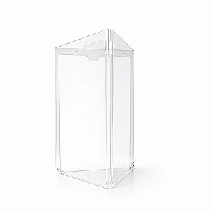 Display de Mesa Folha A6 triangular 10 x 15cm - 3 faces - Ideal para Mesa e Balcão