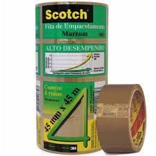 FITA ADESIVA 45 MM X 45 M - SCOTCH 3M - MARROM- 5802