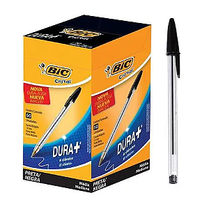 CANETA BIC CRISTAL PRETA 1.0