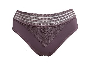 CALCINHA COM ELÁSTICO TRABALHADO E DETALHE EM RENDA