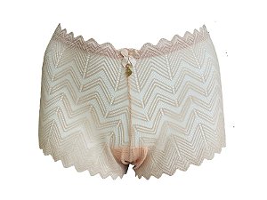 CALEÇON EM RENDA COM ELÁSTICO NA CINTURA E FORRO